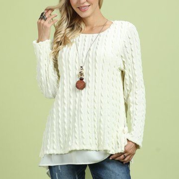 Suzanne Betro Sweaters - Suzanne Betro Size 1X Layered Sweater